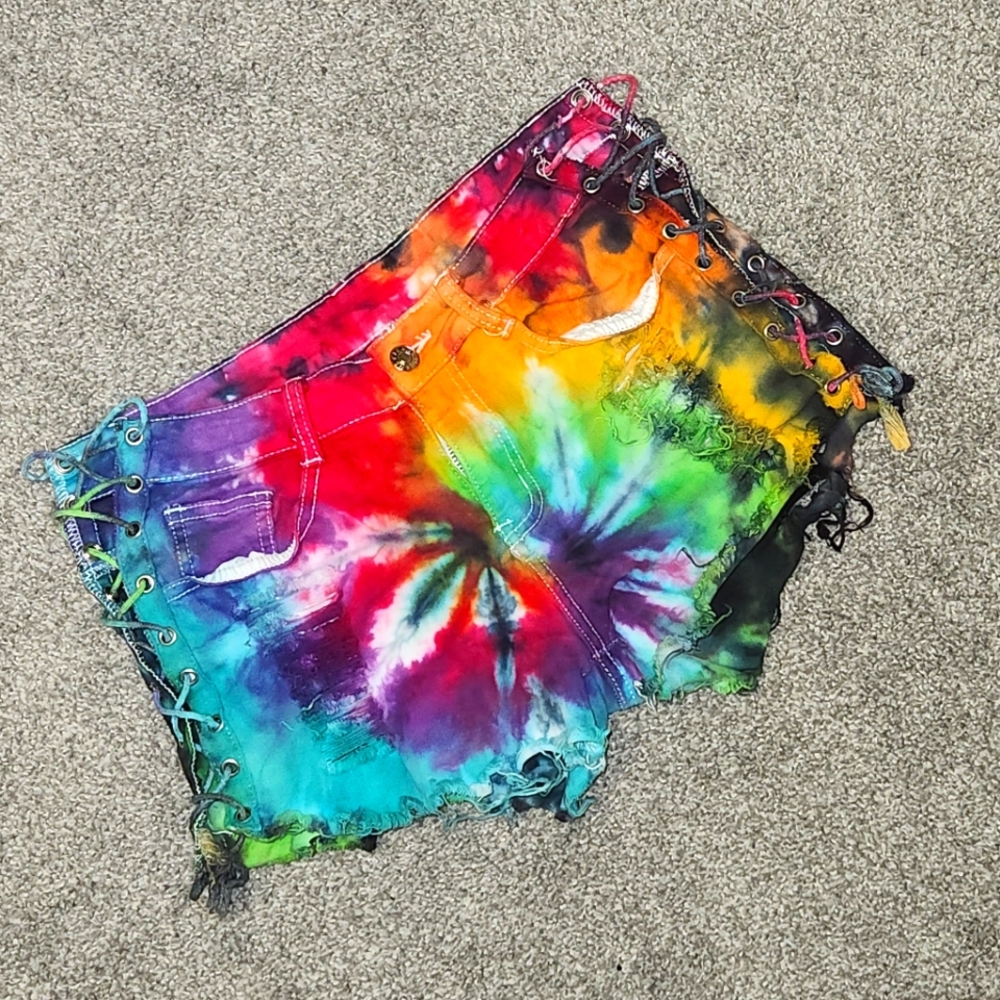 Hand dyed shorts